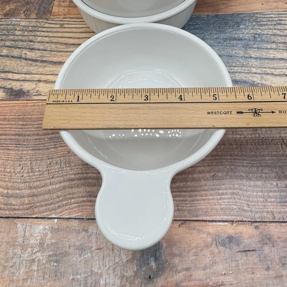 Corning Ware White Grab It Bowls P-150-B Set of 3 Vintage No Lids Tab Handle